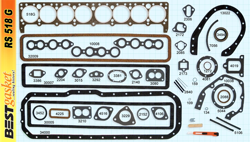 233-248 “40-50 Small Series” Engine Rebuilding Set RS518G