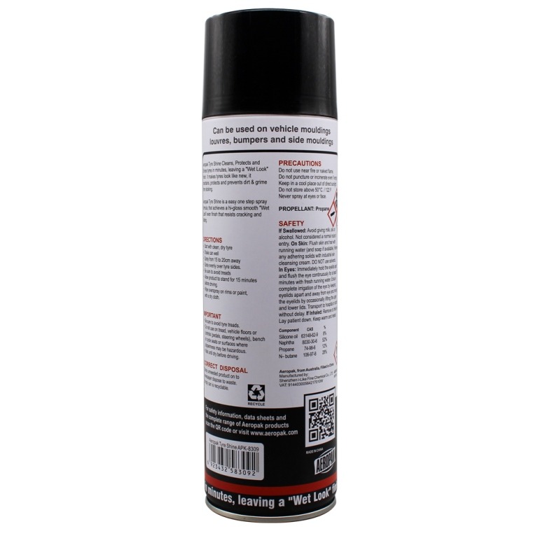 Aeropak Tyre Shine Spray "Case"