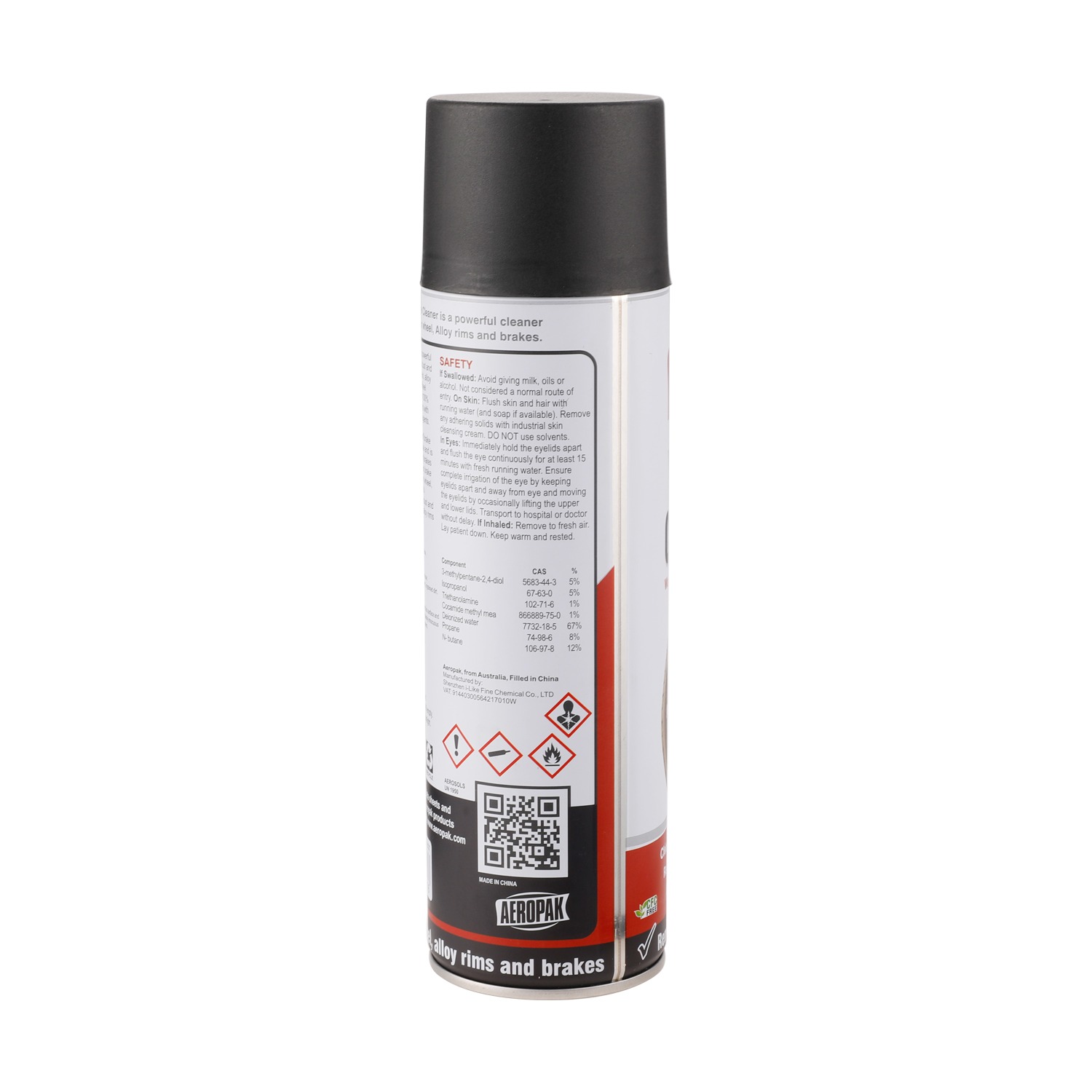 Aeropak Car Wheel Cleaner Spray